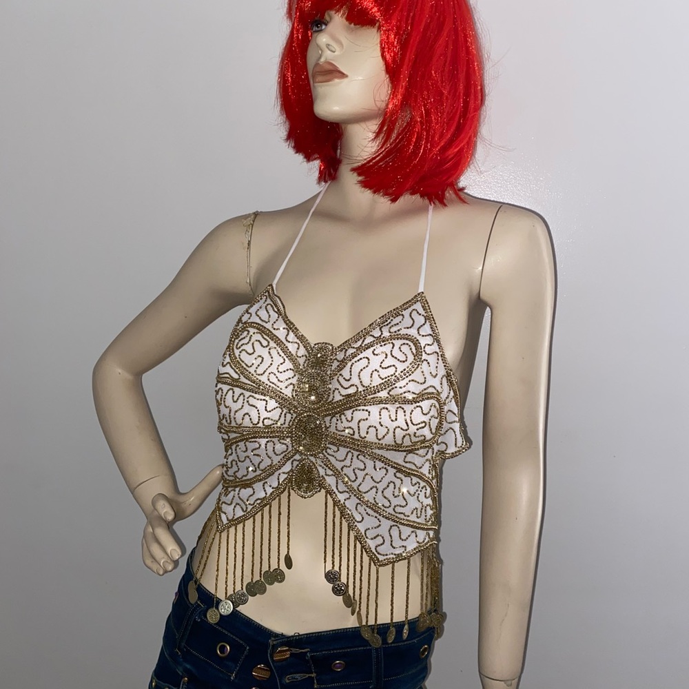 Women’s Exotic Belly Dance Crop Top Sz M